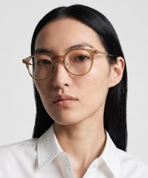 Chikashitsu +（チカシツプラス）の「【Chikashitsu +】silver temple boston eyeglasses (4color) / 【チカシツプラス】ギークシッククリアレンズボストンメガネ（メガネ）」