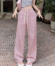 おしゃれスタ（オシャレスタ）の「リラックスストライプワイドパンツ（その他パンツ）」