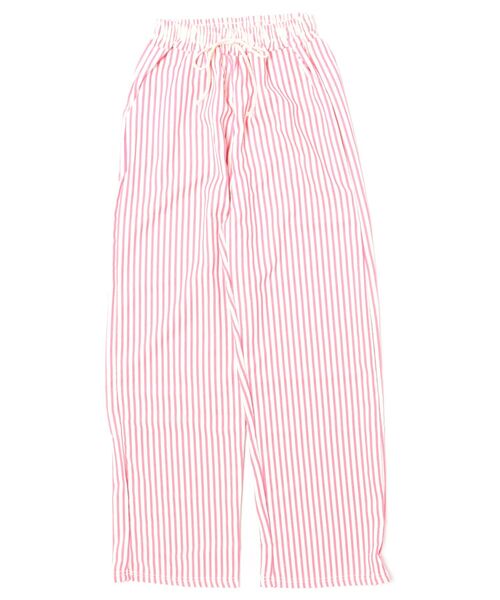 おしゃれスタ(オシャレスタ)の「リラックスストライプワイドパンツ(その他パンツ・レディース・ブラック/グリーン/レッド/ブラウン・M/L/XL/S)」の11枚目の写真