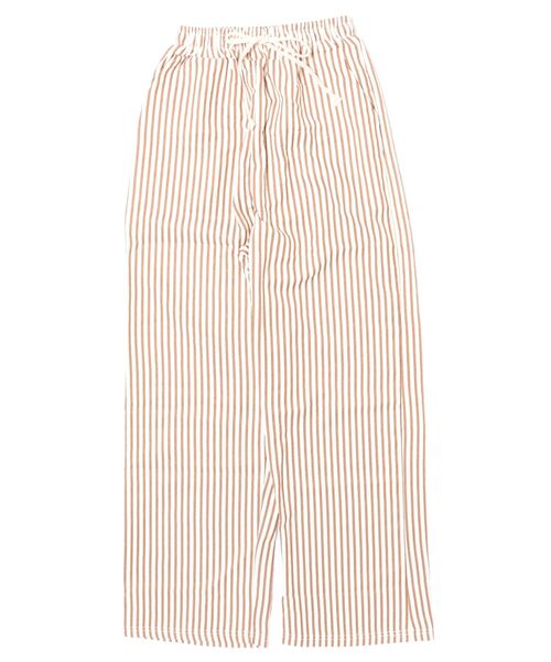 おしゃれスタ(オシャレスタ)の「リラックスストライプワイドパンツ(その他パンツ・レディース・ブラック/グリーン/レッド/ブラウン・M/L/XL/S)」の12枚目の写真