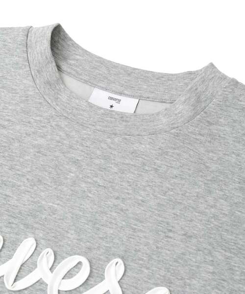 CONVERSE TOKYO（コンバーストウキョウ）の「SPINDLE LOGO TUCK TEE（Tシャツ/カットソー・レディース・ホワイト/杢グレー/ブラック・FREE）」の14枚目の写真