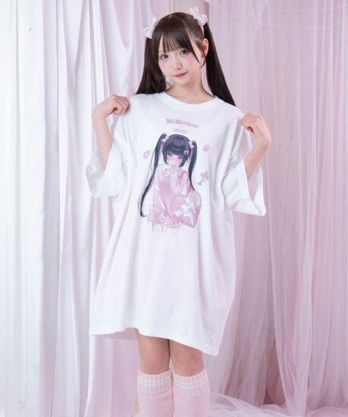 ビビちゃん×mine》BIG Tシャツ（Tシャツ/カットソー）｜mine by LAFARY