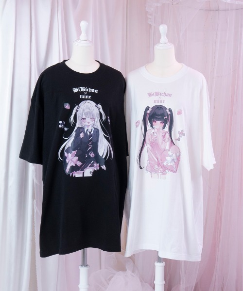 mine by LAFARY（マインバイラファリー）の「《ビビちゃん×mine》BIG Tシャツ（Tシャツ/カットソー・レディース・ブラック/ピンク・FREE）」の13枚目の写真