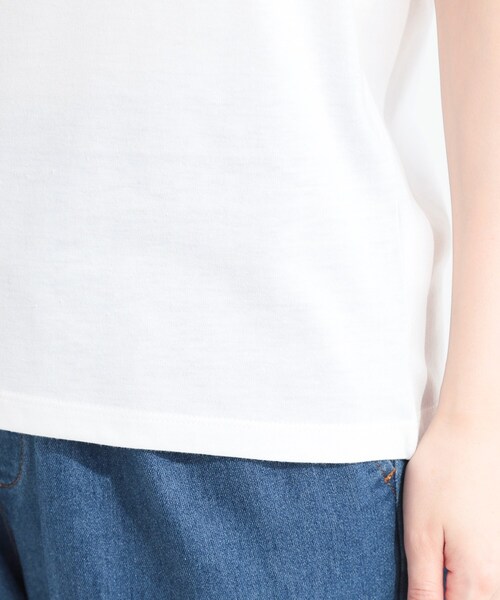 SHOO・LA・RUE(シューラルー)の「【2点セット/前後2WAY/洗濯機可/S-LL】体型カバーも叶う ラメ畦ニット+タンクトップ(その他トップス・レディース・オフホワイト/ブラウン系その他/ゴールド・01/04/03/02)」の6枚目の写真