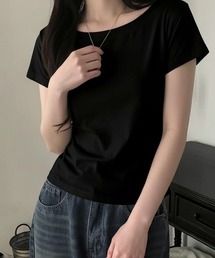 ワンショルダーorボートネック 2way 半袖Tシャツ