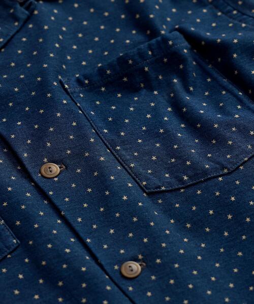 RRL(ダブル アール エル)の「スタープリント インディゴ ジャージー シャツ(シャツ/ブラウス・メンズ・ブルー・S/M/L/XL/XS/XXL)」の5枚目の写真