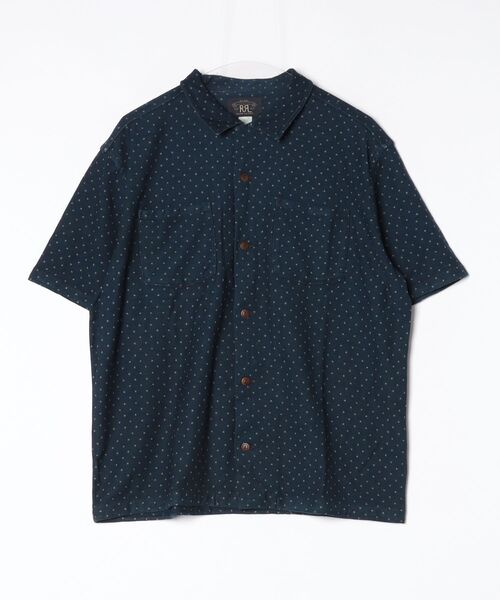 RRL(ダブル アール エル)の「スタープリント インディゴ ジャージー シャツ(シャツ/ブラウス・メンズ・ブルー・S/M/L/XL/XS/XXL)」の3枚目の写真