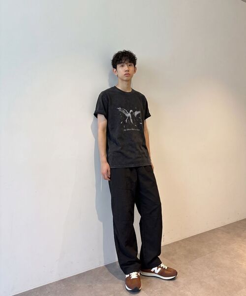 LETTERCOMO（レテルコモ）の「ナイトポールユーティリティワイドバンディングパンツブラック（スウェットパンツ・メンズ・ブラック・MEDIUM/LARGE）」の6枚目の写真