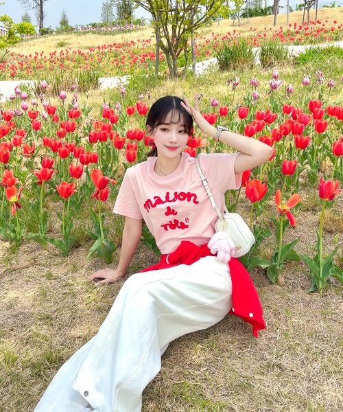 ROLAROLA(ロラロラ)の「MAISON DE ROLA EMBROIDERY T-SHIRT PINK(Tシャツ/カットソー・レディース・ピンク・MEDIUM/SMALL/X-SMALL)」の15枚目の写真