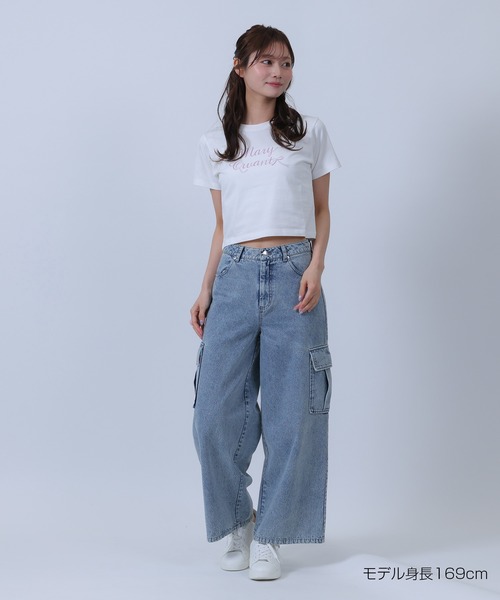 MARY QUANT(マリークワント)の「リボンロゴ Tシャツ(Tシャツ/カットソー・レディース・ブルー/ブラック/ホワイト・M)」の8枚目の写真