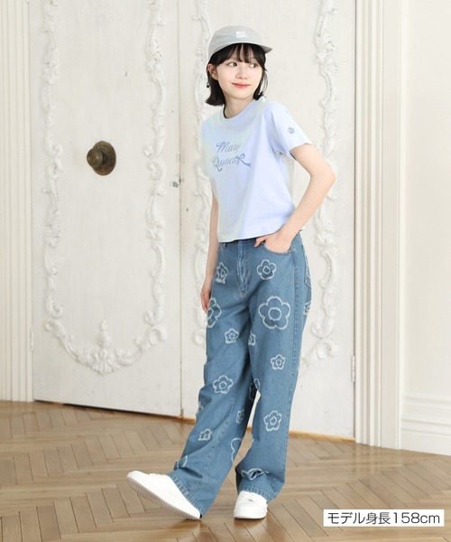 MARY QUANT(マリークワント)の「リボンロゴ Tシャツ(Tシャツ/カットソー・レディース・ブルー/ブラック/ホワイト・M)」の20枚目の写真