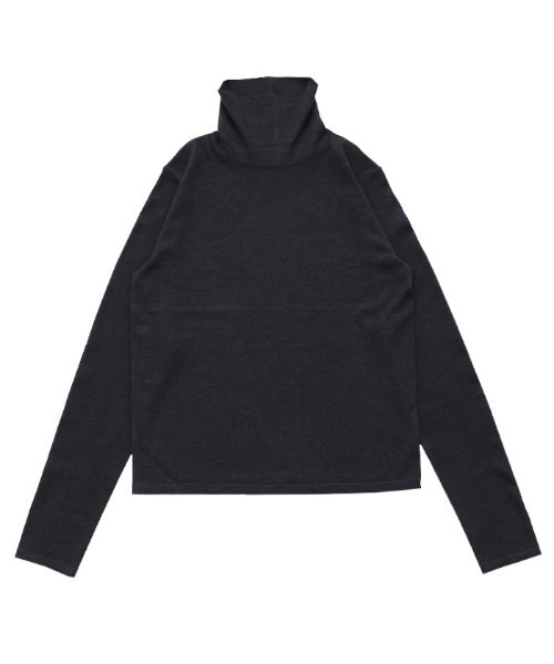 select MOCA(セレクトモカ)の「シアータートルニットトップス(ニット/セーター・レディース・ベージュ/チャコールグレー/ブラック/アイボリー・FREE)」の13枚目の写真