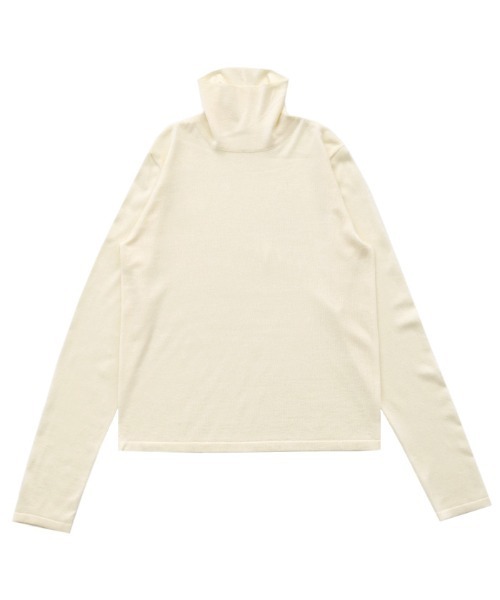 select MOCA(セレクトモカ)の「シアータートルニットトップス(ニット/セーター・レディース・ベージュ/チャコールグレー/ブラック/アイボリー・FREE)」の11枚目の写真
