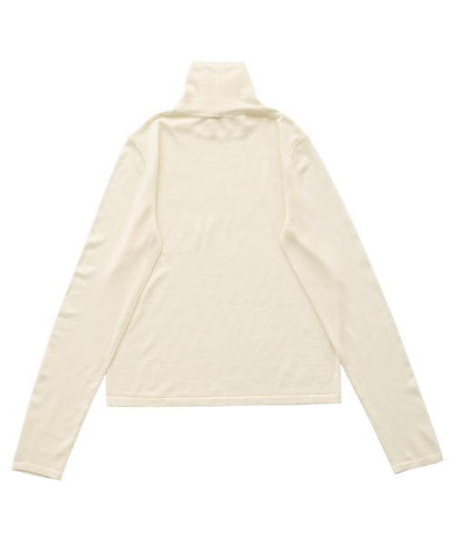 select MOCA(セレクトモカ)の「シアータートルニットトップス(ニット/セーター・レディース・ベージュ/チャコールグレー/ブラック/アイボリー・FREE)」の14枚目の写真