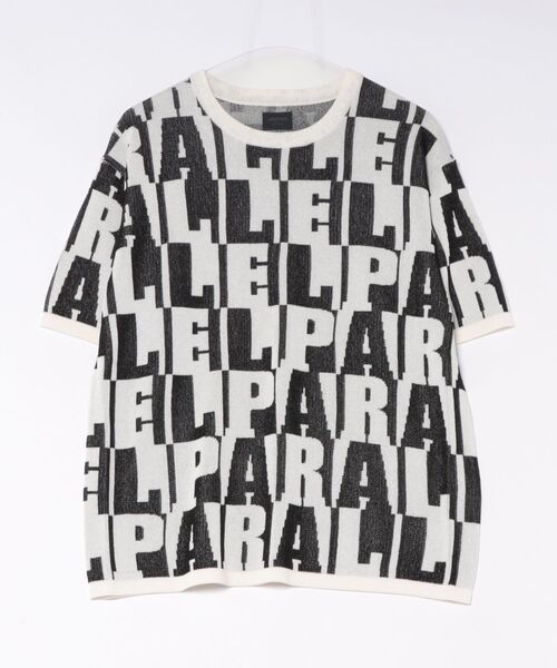 Mag.(マグ)の「【MMMM】ダブルジャガードニット PARALLEL、CHAIN、 TEE(Tシャツ/カットソー・メンズ・ホワイト・LARGE)」の1枚目の写真