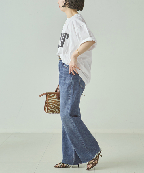 journal standard L'essage(ジャーナルスタンダードレサージュ)の「《追加》【Chaser~】ピグメントTシャツ(Tシャツ/カットソー・レディース・ベージュ/ホワイト・FREE)」の9枚目の写真