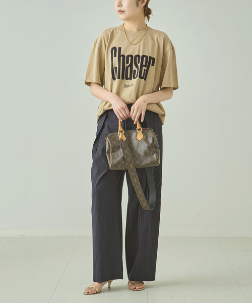 journal standard L'essage(ジャーナルスタンダードレサージュ)の「《追加》【Chaser~】ピグメントTシャツ(Tシャツ/カットソー・レディース・ベージュ/ホワイト・FREE)」の12枚目の写真
