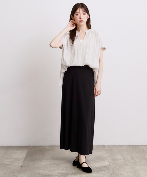 grove（グローブ）の「【体系カバー◎】レースデザインスキッパーブラウス（シャツ/ブラウス・レディース・ベージュ系その他4/ネイビー系1/オフホワイト/ブラック・02/03/04/01/05）」の11枚目の写真