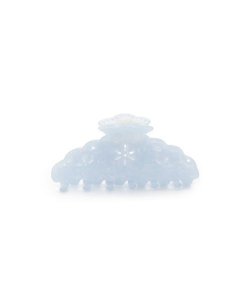 FRAY I.D(フレイアイディー)の「アセテートスカラップレースヘアクリップ(その他ヘアアクセサリー・レディース・ライトブルー/ブラウン/ホワイト・F)」の2枚目の写真