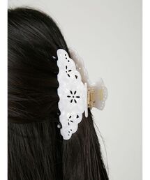 FRAY I.D | アセテートスカラップレースヘアクリップ(その他ヘアアクセサリー)