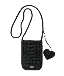 Crochet Mini Bag Black
