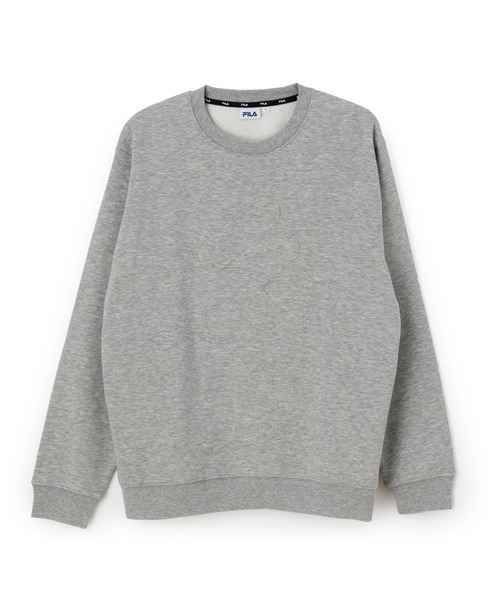 FILA（フィラ）の「EMBOSS LOGO SWEAT SHIRT / エンボスロゴ　スウェットシャツ（スウェット・メンズ・ベージュ/ブラック/グレー・XL/L/M）」の3枚目の写真
