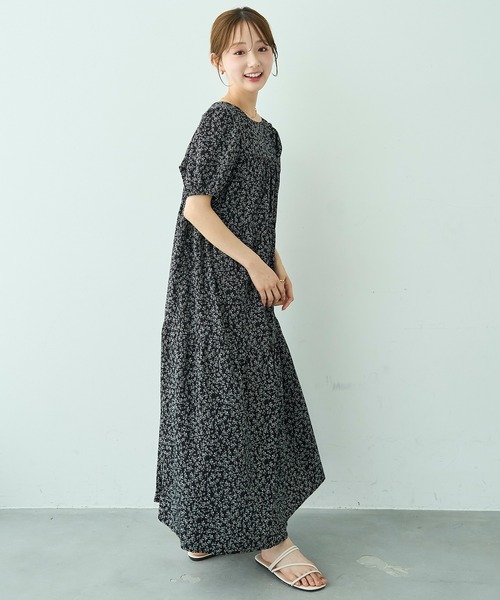 mil(ミル)の「ティアード ワンピース 【588205】(ワンピース・レディース・ブラック系/ライトイエロー/ブラック・XS/S)」の13枚目の写真