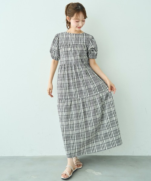 mil(ミル)の「ティアード ワンピース 【588205】(ワンピース・レディース・ブラック系/ライトイエロー/ブラック・XS/S)」の8枚目の写真