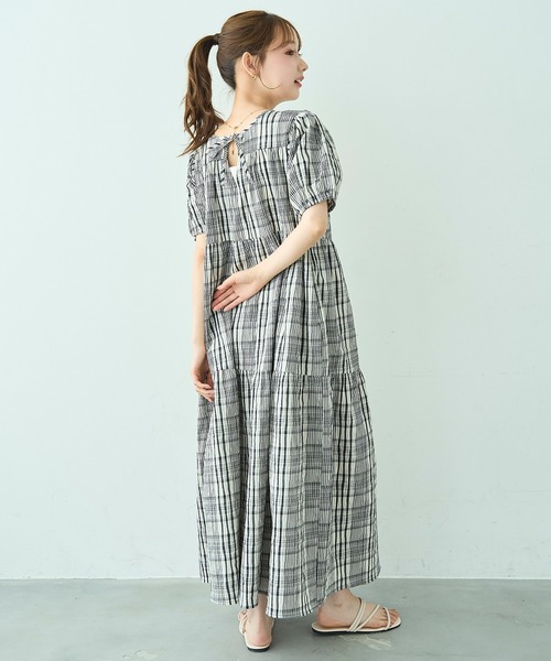 mil(ミル)の「ティアード ワンピース 【588205】(ワンピース・レディース・ブラック系/ライトイエロー/ブラック・XS/S)」の9枚目の写真