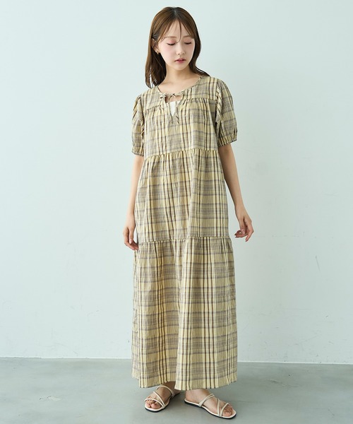 mil(ミル)の「ティアード ワンピース 【588205】(ワンピース・レディース・ブラック系/ライトイエロー/ブラック・XS/S)」の22枚目の写真
