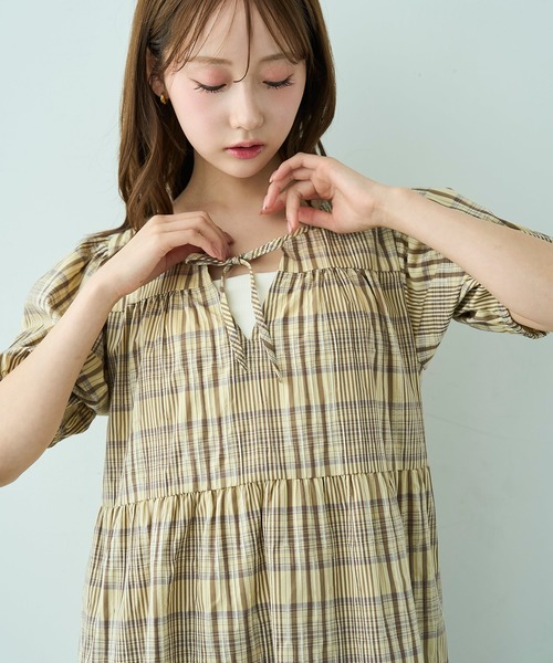 mil(ミル)の「ティアード ワンピース 【588205】(ワンピース・レディース・ブラック系/ライトイエロー/ブラック・XS/S)」の21枚目の写真