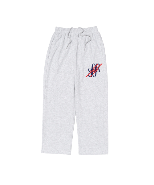OUNDERR(オアンダーアール)の「REVERSE OR ロゴワイドパンツ (ライトグレー)(スウェットパンツ・レディース・その他・MEDIUM/LARGE)」の1枚目の写真