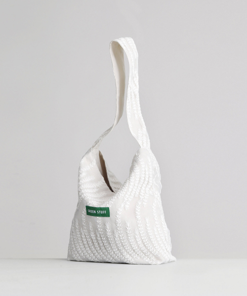 GREEN STUFF(グリーンスタッフ)の「seem full bag 62 - barley lace ivory(エコバッグ/サブバッグ・レディース・その他・FREE)」の2枚目の写真