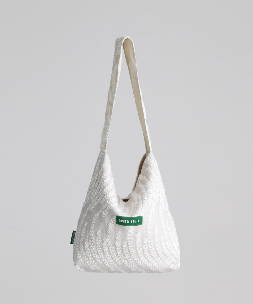 GREEN STUFF(グリーンスタッフ)の「seem full bag 62 - barley lace ivory(エコバッグ/サブバッグ・レディース・その他・FREE)」の9枚目の写真
