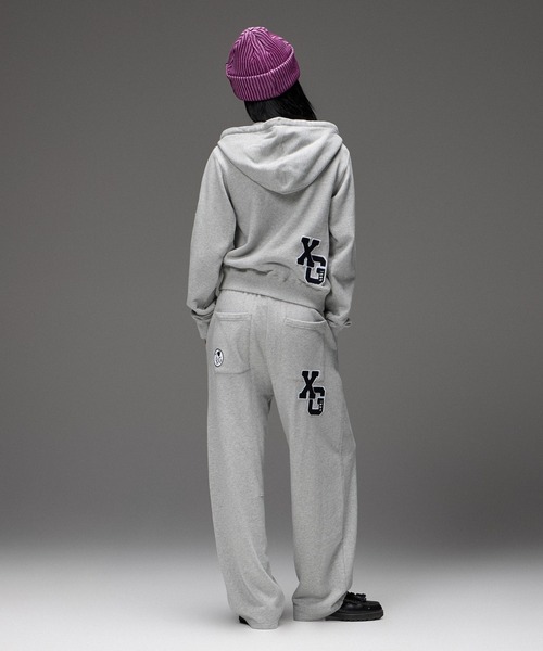 X-girl(エックスガール)の「X-girl PATCHES COMPACT ZIP UP SWEAT HOODIE(パーカー・レディース・アッシュ/ピンク/ブラック・S/M)」の10枚目の写真