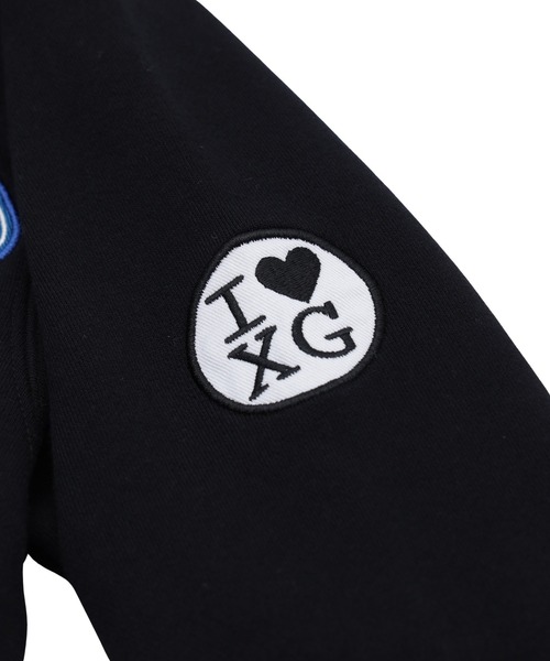 X-girl(エックスガール)の「X-girl PATCHES COMPACT ZIP UP SWEAT HOODIE(パーカー・レディース・アッシュ/ピンク/ブラック・S/M)」の21枚目の写真