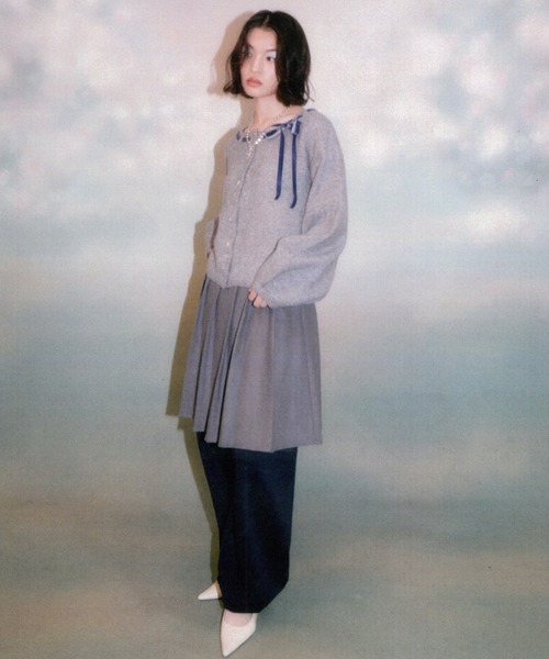 twins(nemne store)(ツインズ)の「twins Uniform Pleated Skirt(スカート・レディース・グレー・フリー)」の7枚目の写真