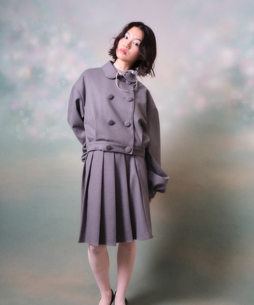 twins(nemne store)(ツインズ)の「twins Uniform Pleated Skirt(スカート・レディース・グレー・フリー)」の10枚目の写真