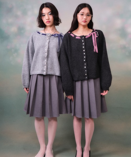 twins(nemne store)(ツインズ)の「twins Uniform Pleated Skirt(スカート・レディース・グレー・フリー)」の3枚目の写真