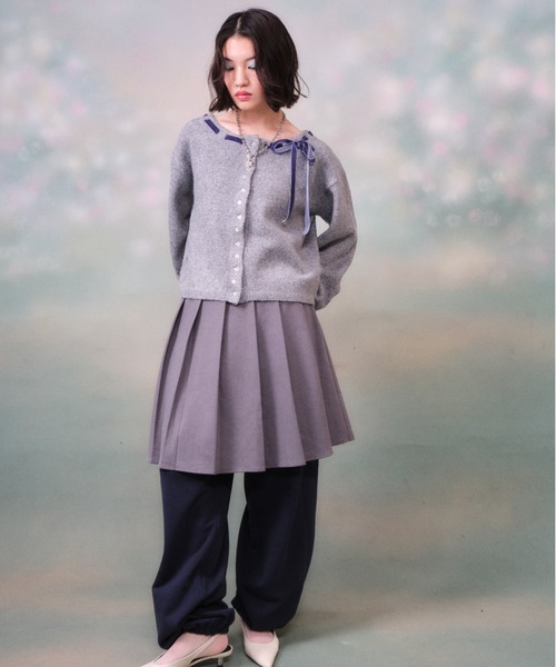 twins(nemne store)(ツインズ)の「twins Uniform Pleated Skirt(スカート・レディース・グレー・フリー)」の13枚目の写真