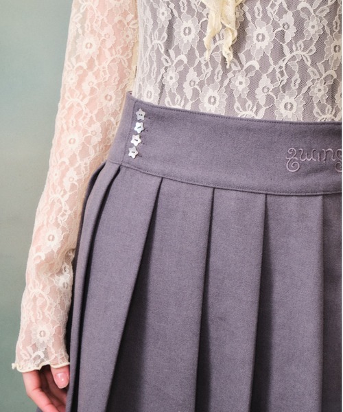 twins(nemne store)(ツインズ)の「twins Uniform Pleated Skirt(スカート・レディース・グレー・フリー)」の14枚目の写真