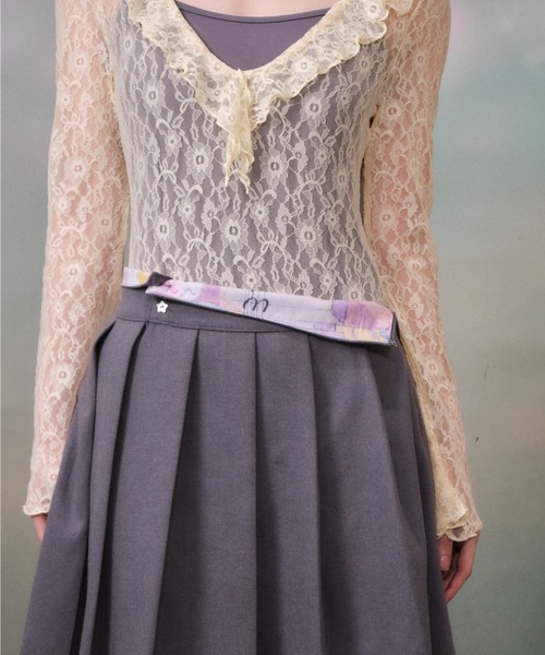 twins(nemne store)(ツインズ)の「twins Uniform Pleated Skirt(スカート・レディース・グレー・フリー)」の15枚目の写真