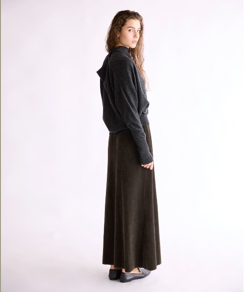 WALANCE（ワランス）の「COTTON VELOUR LONG SKIRT（スカート・レディース・スミクロ・FREE）」の14枚目の写真