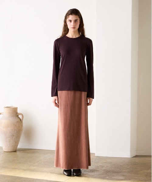 WALANCE（ワランス）の「COTTON VELOUR LONG SKIRT（スカート・レディース・スミクロ・FREE）」の16枚目の写真