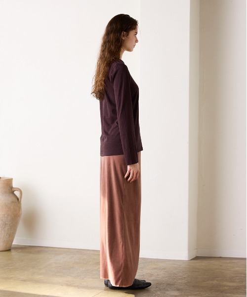 WALANCE（ワランス）の「COTTON VELOUR LONG SKIRT（スカート・レディース・スミクロ・FREE）」の18枚目の写真