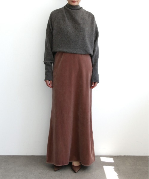 WALANCE（ワランス）の「COTTON VELOUR LONG SKIRT（スカート・レディース・スミクロ・FREE）」の21枚目の写真