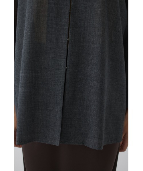 RIM.ARK(リムアーク)の「Sheer relax wide SH(シアー リラックス ワイド シャツ)(シャツ/ブラウス・レディース・ライトブラウン/グレー/ブラック・FREE)」の15枚目の写真