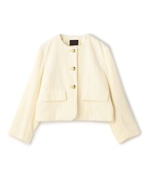 トゥモローランドコレクション　プリント　ノーカラージャケット　春物　美品 TOMORROWLAND collection｜トゥモローランドコレクション（レディース