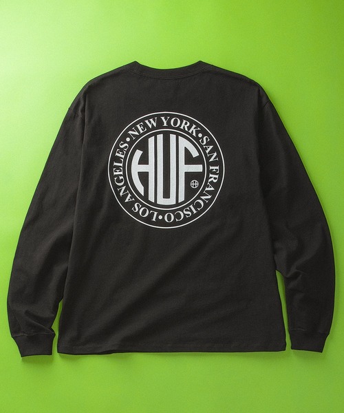 HUF(ハフ)の「REGIONAL LS TEE(Tシャツ/カットソー・メンズ・ブラウン/ホワイト/ブラック・L/M/XL/XXL/XS/S)」の2枚目の写真