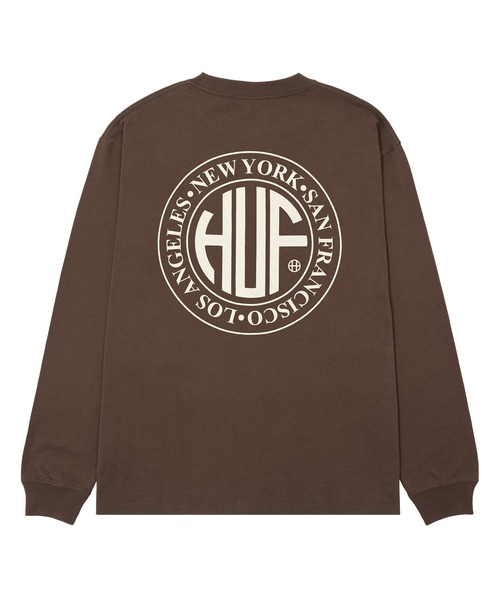 HUF(ハフ)の「REGIONAL LS TEE(Tシャツ/カットソー・メンズ・ブラウン/ホワイト/ブラック・L/M/XL/XXL/XS/S)」の8枚目の写真